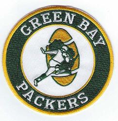 Green Bay Packers Retro Round Iron-on Football Jersey Patch 4