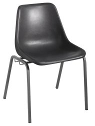 Higher Primary Polyshell Chair 400MMH - Charcoal