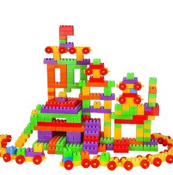 Multi Colored Building Block Set - 450 Piece