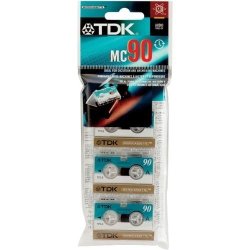 Tdk Microcassette MC90 Audio Tape 3 Pack