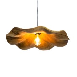 Teak Leaf Hanging Lamp Sotran Dekorativ