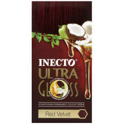 Inecto Ultra Gloss Permanent Hair Colour Kit Red Velvet