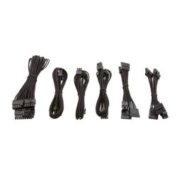 Premium Individually Sleeved Flexible Paracorded Modular Cable Kit - Black