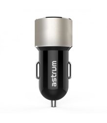 Astrum CC340 Car Charger Dual USB 4.8 Amps Micro USB Cable Gold