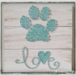 Love - Dog Paw Print