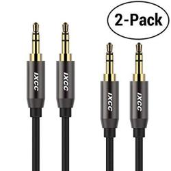 2PACK 3.5MM Male To Male Aux Cord Ixcc 3FEET Auxiliary Audio Cable For Car Apple Samsung Android Windows And MP3 Player All 3.5MM-ENABLED Devices