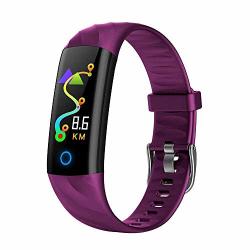 Bluetooth Band Fashion MINI Sports Watch With Multi Health Functions Heart Rate sleep Monitor Pedometer Remote Photography Running For Men Women Iphone Xr Ios Purple