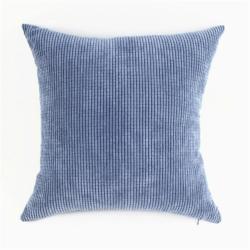 Nylon Polyester Corduroy Cushion Covers - 500MM 500MM Denim