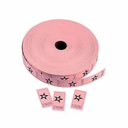 Pink Star Single Roll Tickets 2000 Per Roll Party Supplies