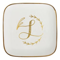 Trinket Jewelry Plate - Letter L