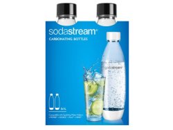 Sodastream Fuse Carbonating 1 Litre Bottles For Source Soda Machine Pack Of 2 Black