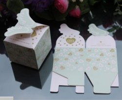 Wedding Favor Box--mint Color For Love