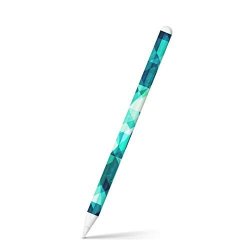 Igsticker Ultra Thin Protective Body Stickers Skins Universal Decal Cover For Apple Pencil 2ND Generation Apple Pencil Not Included 012346 Green Triangle Pattern