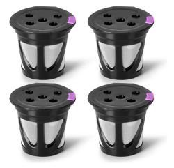 Reusable K Cups For Keurig 4-PACK Universal K Cup Refillable Coffee Pods