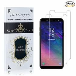 The Grafu For Samsung Galaxy A6 2018 Screen Protector Tempered Glass Galaxy A6 2018 Anti-scratch Bubble Free HD Crystal Clear Screen Protector Film 2 Pack