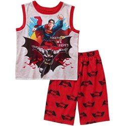 Batman V Superman Sleepwear Tank & Shorts Red grey S 6-7