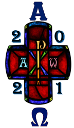 Stained Glass Paschal Easter Candle - 100 X 800MM