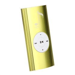 MINI USB Clip Digital MP3 Music Player Aobiny Support 16GB Sd Tf Card MP3 Player Gold