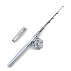 1M MINI Telescopic Pen Fishing Rod Reel Tackle Combo Portable