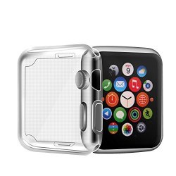 Apple Watch Series 2 Case Uniquekay Soft Tpu All-around Protective Clear Cover For Apple Watch Series 2 Full Coverage Clear - 42MM