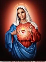 A3 Poster - Immaculate Heart Of Mary