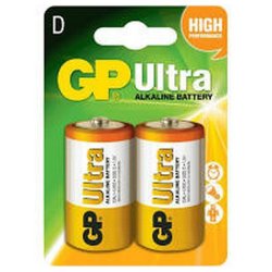 Gp Ultra Alkaline D-size Card Of 2