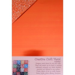 The Velvet Attic - Creaticca Creative Craft Metal - 20x30cm 2 Pieces - Colour-sunset Orange