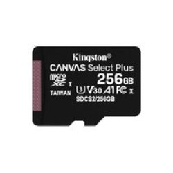 Kingston Technology Canvas Select Plus 256 Gb Microsdxc Uhs-i Class 10 Microsdxc Uhs-i 3.3 V Sd Adapter