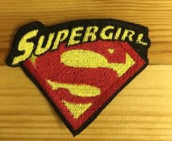 Biker Supergirl Badge Patch