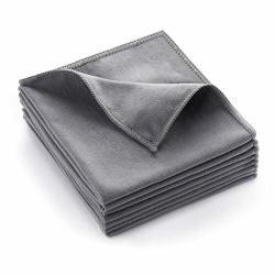 Microfiber Cleaning Cloth For Computer Phone Tv Electronic Device Screens Double-sided Suede Towel Pack Of 8