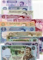 Super Set Of 15 Saddam Era Iraq Dinars Bank Notes Uncirculated Brand New - Courier Shipping