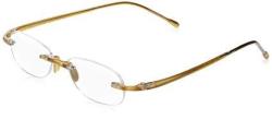 Gels - Lightweight Rimless Fashion Readers - The Original Reading Glasses For Men And Women - Gold +1.00 Magnification Power