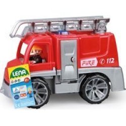 Toy Fire Engine Truxx With Ladder And Play Figure 29CM