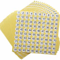 1-102 Round Number Stickers Labels 30 Sets 3060 Self Adhesive Labels Small  Number Stickers Number Signs 