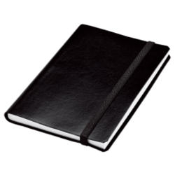 A5 Journal With Elastic Band Closure - 80 Pages - Black - New - Barron