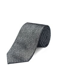 Origin Ties Mens 100% Silk Handmade 3 Inch Tie Solid Black Skinny Tie