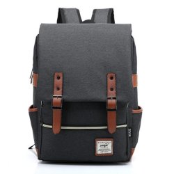 British Style Casual Unisex Waterproof Medium Size School Backpack Rucksack