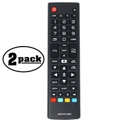 2-PACK Replacement 55UF6450-UA Tv Remote Control For LG Tv - Compatible With AKB74915359 LG Tv Remote Control