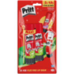 Pritt Glue Stick Plus Free Lip Ice 2 X 43G