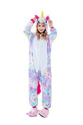 Adult Zunzhu Unicorn Pajamas Animal Costume Cosplay Onesie Halloween Gift Star S