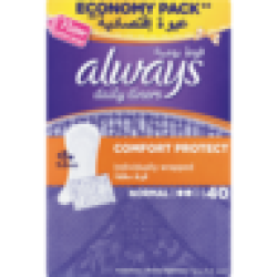 Always Comfort Protect Daily Pantyliners 40 Pack