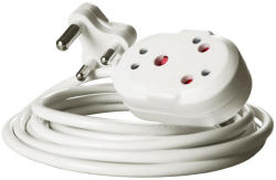 Extension Cord 10A 1MM White Double Janus 10M