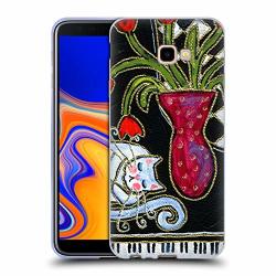 Official Wyanne Kitty Asleep On The Piano Cat Soft Gel Case For Samsung Galaxy J4 Plus 2018
