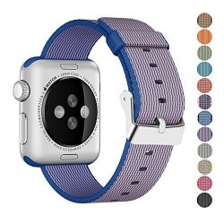 Pantheon Woven Nylon Replacement Band For The Apple Watch By Womens Or Mens Strap Fits The 38MM Or 42MM For Apple Iwatch 1 2