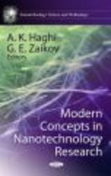 Modern Concepts in Nanotechnology Research