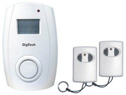 DigiTech Wireless Motion Sensor Alarm With Two Remotes