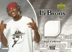 Kid Lebron - Ud 2006 Game Used "lebron Threads" Game Apparel Trading Card