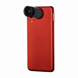 Protective Case & Wide Angle Macro Lenses For Huawei H20 - Red