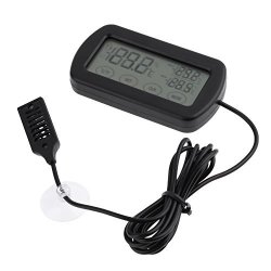 Widewing Digital Lcd Alarm Reptile Tank Egg Incubator Thermometer Hygrometer Monitor