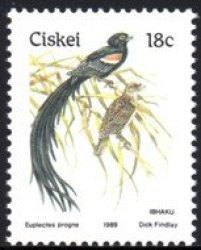 Ciskei - 1989 Birds 18c Additional Value Sacc 157